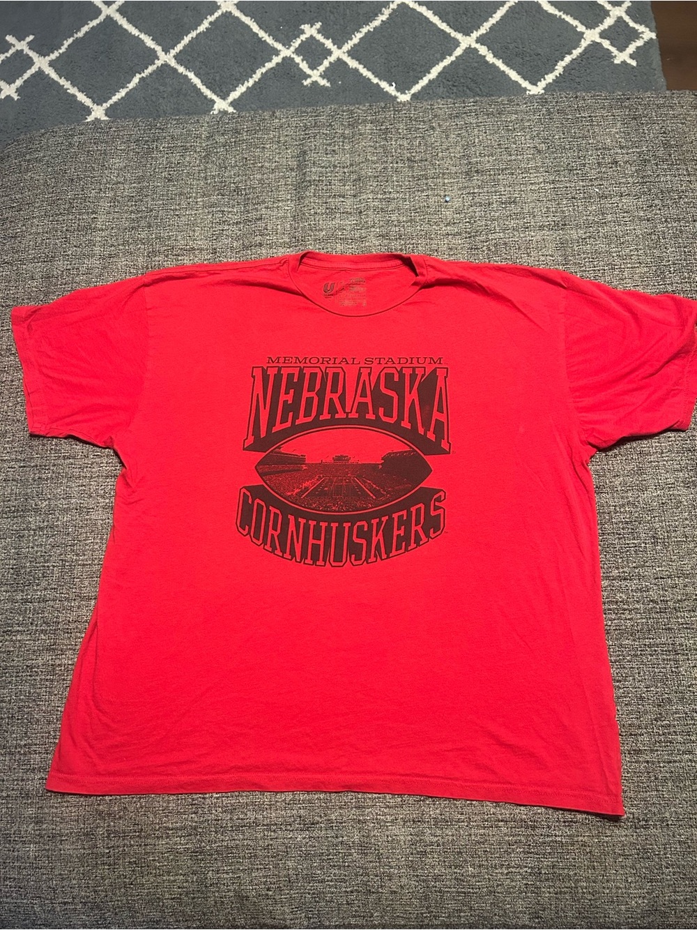 Nebraska Cornhuskers Memorial Stadium Red T-Shirt XXL